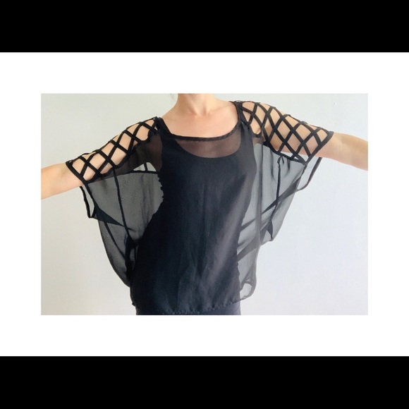 Sheer black Swim Cover-up -add to any bundle Free! - Picture 6 of 8
